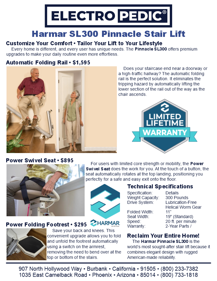 Harmar SL300 Pinnacle stair lift