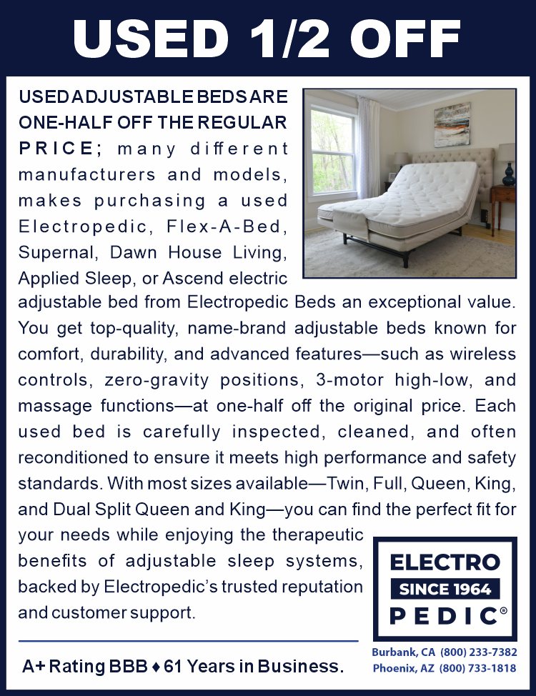 Used adjustable beds ½ off