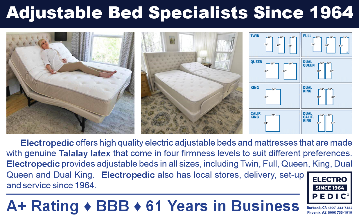Electropedic adjustable bed specialists since 1964
