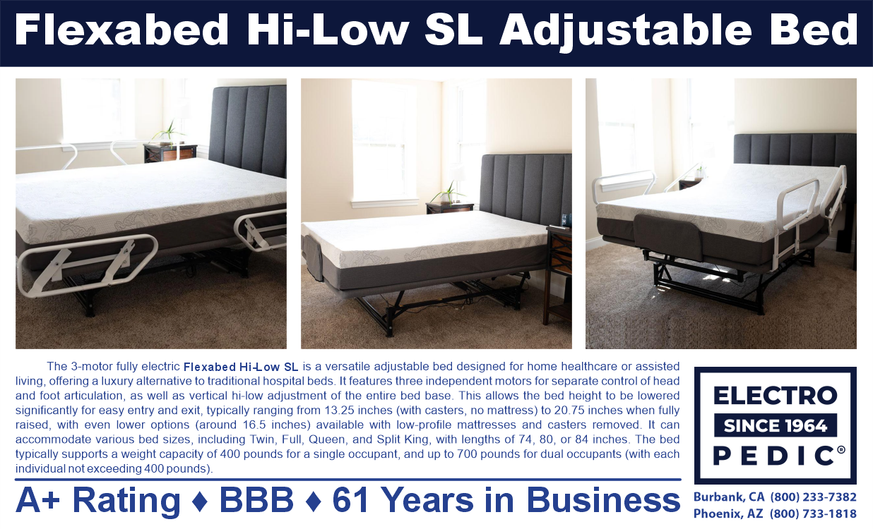 Flexabed hi-low hospital bed