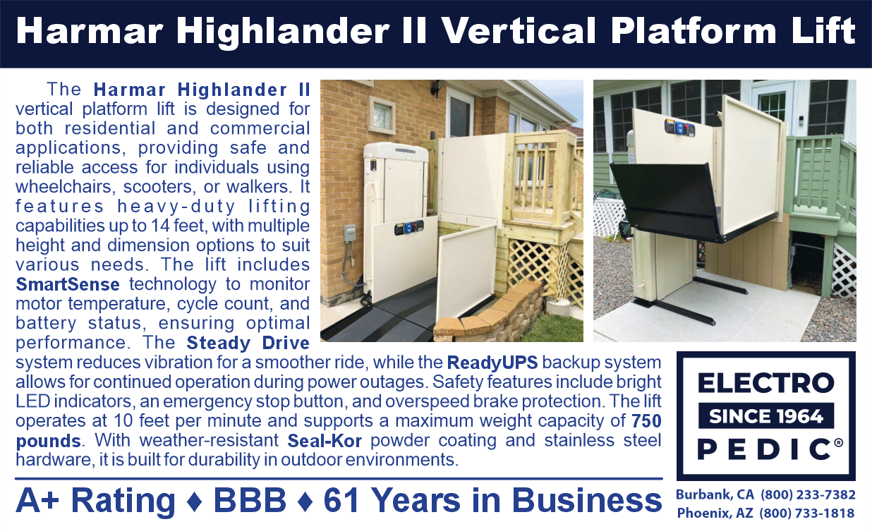 Harmar Highlander II vertical platform lift