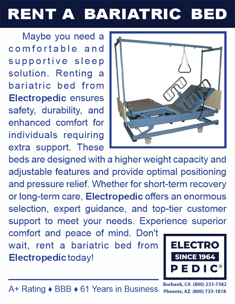 Rent a bariatric bed