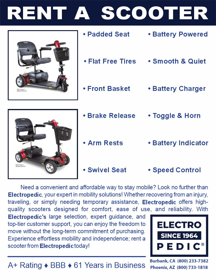 Rent a mobility scooter