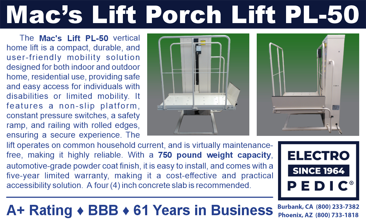 Mac's Lift PL­50 porch lift