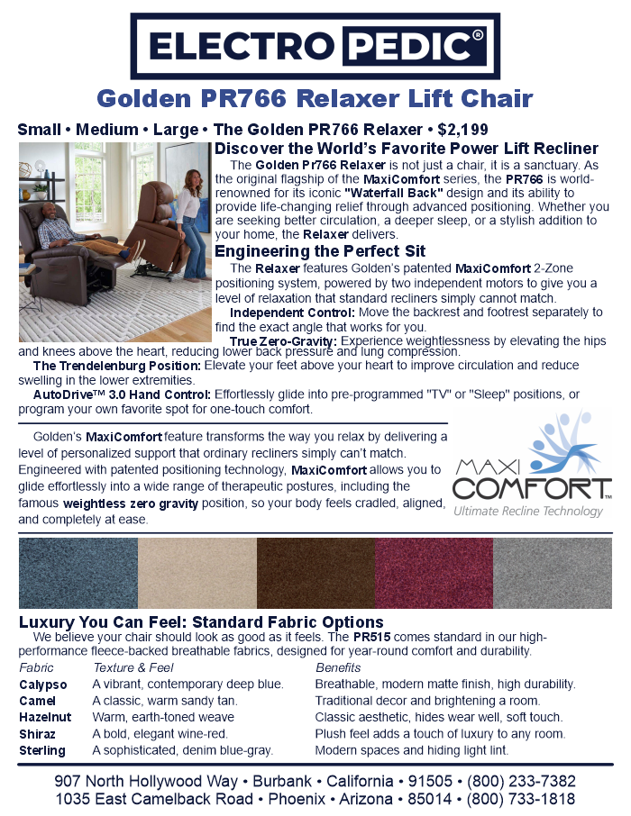Golden PR766 Relaxer lift chair