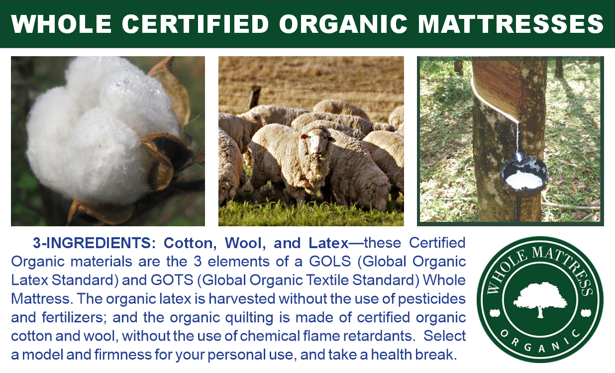Whole certified organic mattress